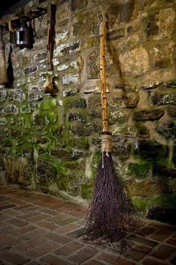 Witch on a halloween broom